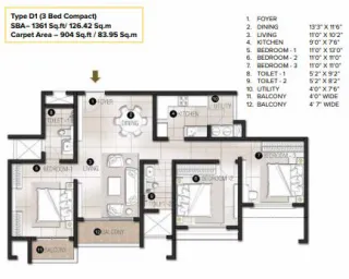 Prestige City Floor Plan